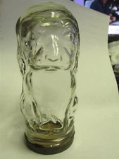 Frank's Prepared Mustard MONKEY glass jar with Original Lid Dove Jumbo SCARCE