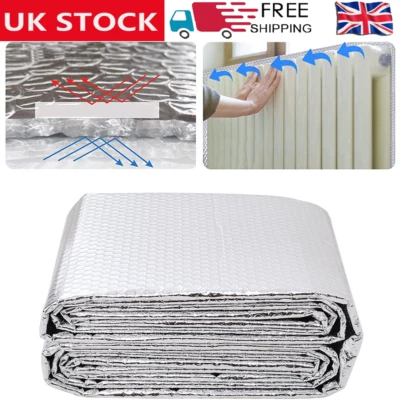DREAM-GARDENSTORE Radiator Heat Reflective Back Insulation Foil Energy Saving Thermal Reflector 5M
