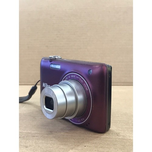 Nikon COOLPIX S4100 Digital Camera 14MP 5x Optical Zoom Audio Recording Purple - Picture 4 of 7