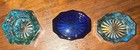 Lot Of 3 Cobalt & Light Blue Glass Salt Cellars Maybe Fenton Vintage — photo 3