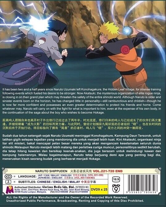 Naruto Shippuden (Episode 1-720) Anime Collection ~ English Dubbed