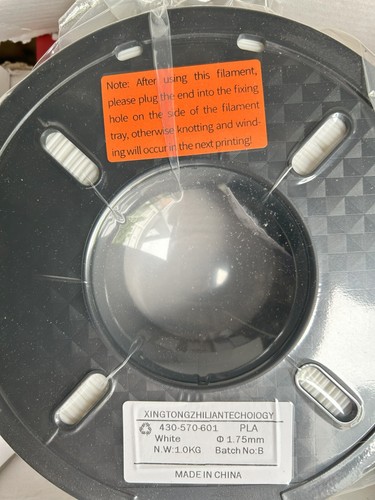Box of 13 reels of part used mixed PLA, PETG, & PETG+ 1.75 filament. - Afbeelding 7 van 14