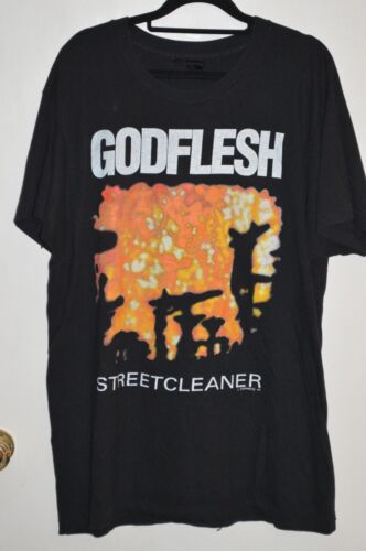 GODFLESH ORIGINAL VINTAGE T-SHIRT 1990 STREETCLEANER SINGLE STITCH - Afbeelding 1 van 12