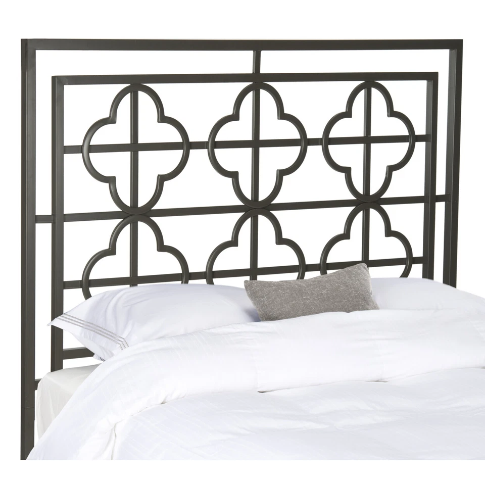 SAFAVIEH Lucinda Gunmetal Headboard | Gunmetal | King | - Image 4 of 4