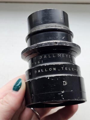 Dallmeyer 12 Zoll F 5.6 Tele-Anastigmat Dallon restaurierungsbedürftig wegen Staub Vintage