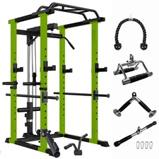 IFAST Power Cage Squat Rack  Stands Gym Equipment Capacity Olympic w/ Accessorie