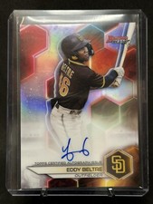 2023 Bowman's Best Eddy Beltre Best Of 2023 Refractor Auto #B23-EBE Padres