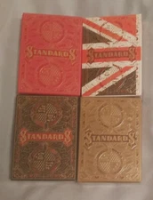 Art Of Play Gold Standards Playing Cards Full Collection Black Red Flag Gold
