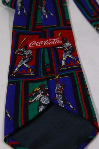Novelty Coca Cola Colorful Baseball Neck Tie 58" 036 - Picture 8 of 8