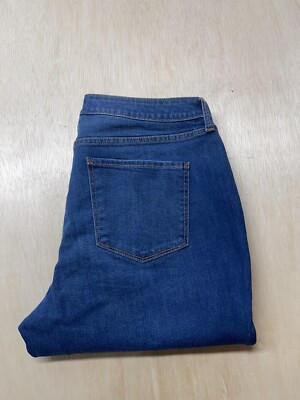 A New Approach sz 14 Mid Rise Straight Leg Jeans 34x26 Raw