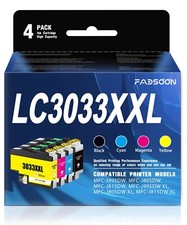 FADSOON  LC3033XXL Ink Cartridge 4-Pack for Brother MFC-J995DW J805DW J815DW