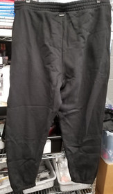 Victoria's Secret 11210612 Cotton Fleece High-Rise Gym Pants Sz L - Black