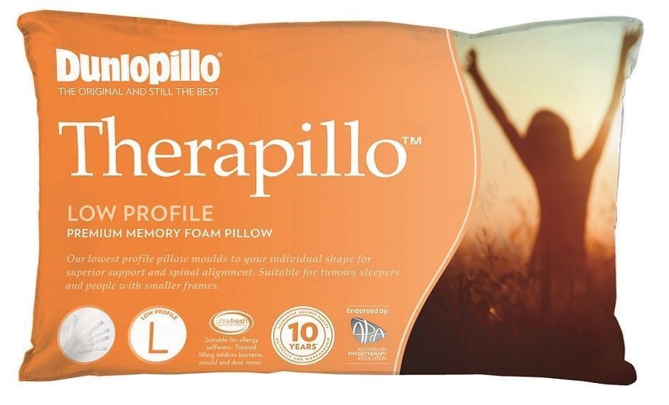 Dunlopillo Therapillo Memory Foam LowMediumHigh Cooling Gel TopDual Pillows eBay