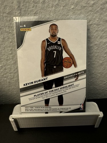 2020-21 Panini Player of the Day - #4 Kevin Durant Nets - Picture 2 of 2