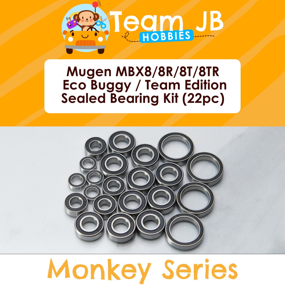 Mugen MBX8/8R/8T/8TR Eco Buggy Team Edition -22 Pcs Rubber