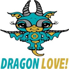 30 Custom Turquoise Bitty Dragon Personalized Address Labels