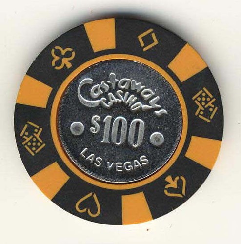 Castaways Casino Las Vegas Nevada $100 Chip 1990s