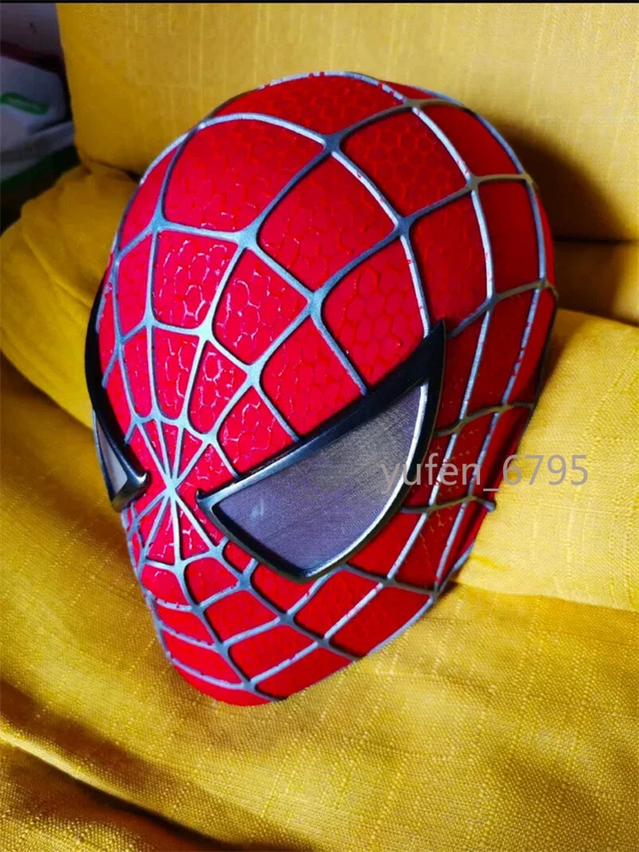 New Handmade Classic Toby Spider-man 3D Mask Face Shell Eyes Helmet Cosplay Prop - Image 4 of 4