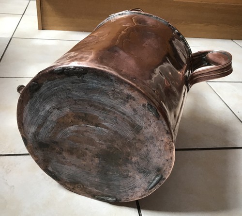 Vintage Lovely Old Full Size Copper Watering Vessel Can - Picture 8 of 12