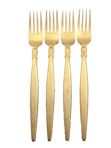 Faberware Nicole Gold 58 Pieces Dinner & Salad Forks, Table