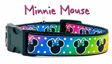 Mouse dog collar handmade adjustable buckle collar 1"wide or leash