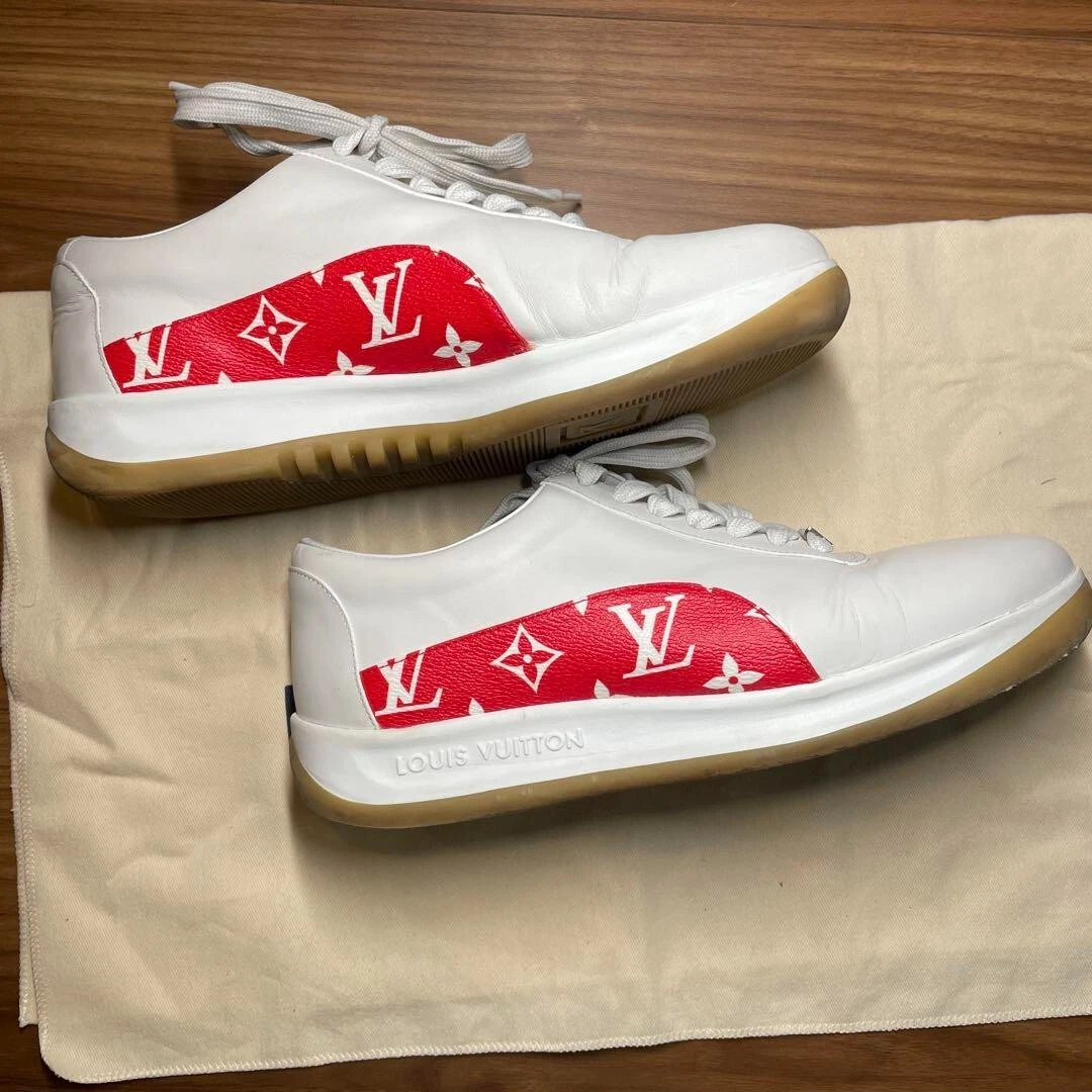 Baskets de sport LOUIS VUITTON X Supreme 17AW US8,5 authentiques 2412M
