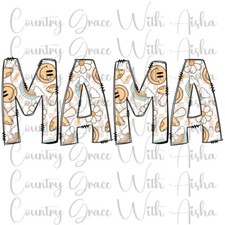 Sublimation Transfer Mama Floral Ready To Press Heat Transfer