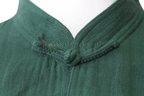Giacca Chun ala in cotone morbido spesso tai chi arti marziali top kung fu wushu wu - Foto 3 di 6
