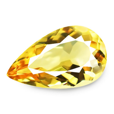 Beryl 6.38ct extremely rare golden yellow color 100% natural earth mined Brazil