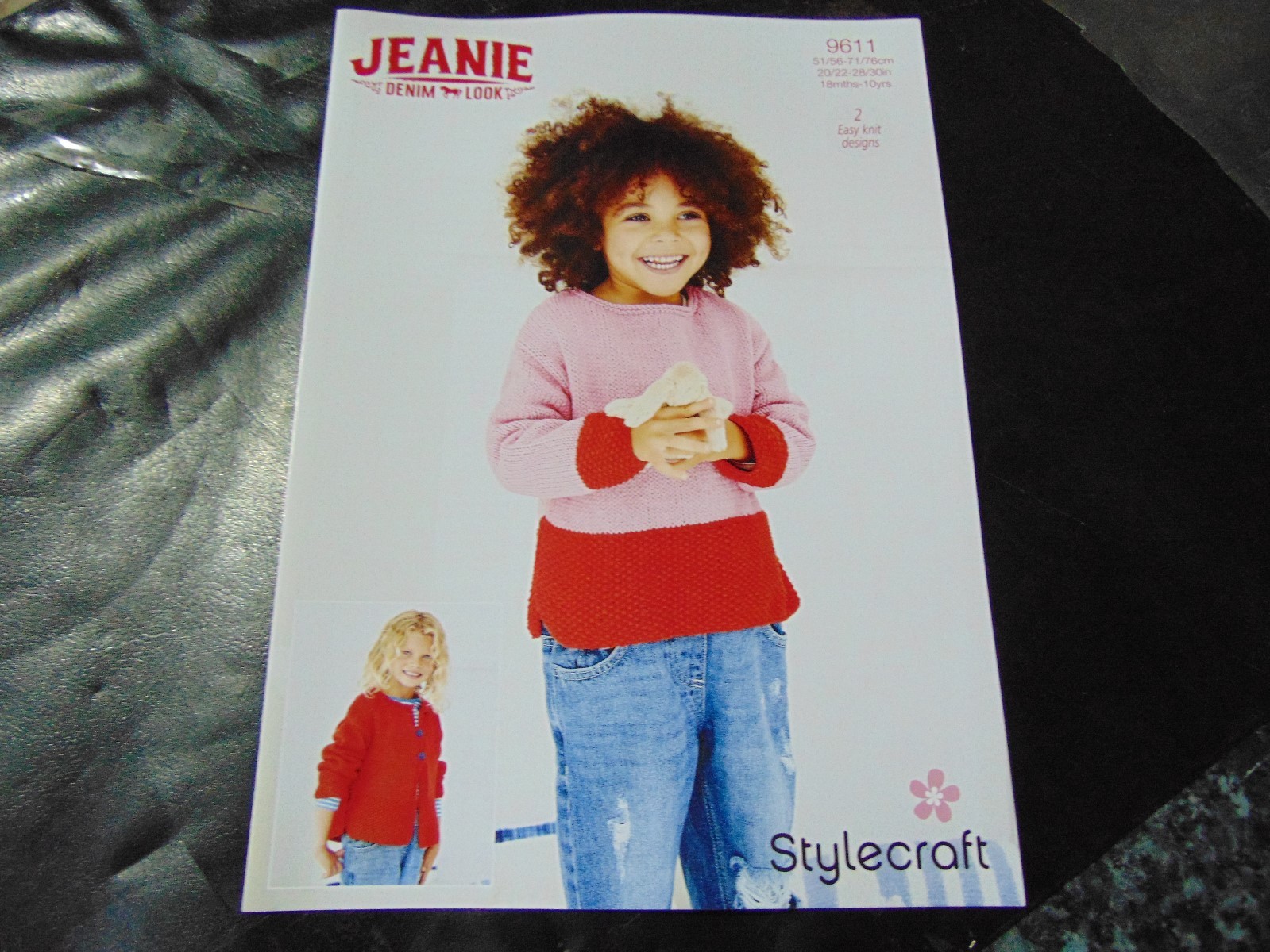 Stylecraft Aran Pattern 9611 (2 Easy Knit Designs) Cardigan & Sweater