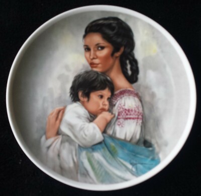 Royal Bayreuth Mothers Day Muttertag Leo Jansen 1x Wandteller Mexikanerin