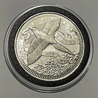 Vintage Rare Bird Coin 1 Troy Oz .999 Fine Silver Round Eagle Hawk Pheasant ?
