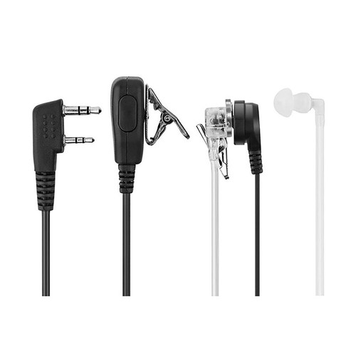 Effectively 2Pin PTT MIC Earbud Headsets for TYT UV5R, UV5RA, Radio - Zdjęcie 7 z 8