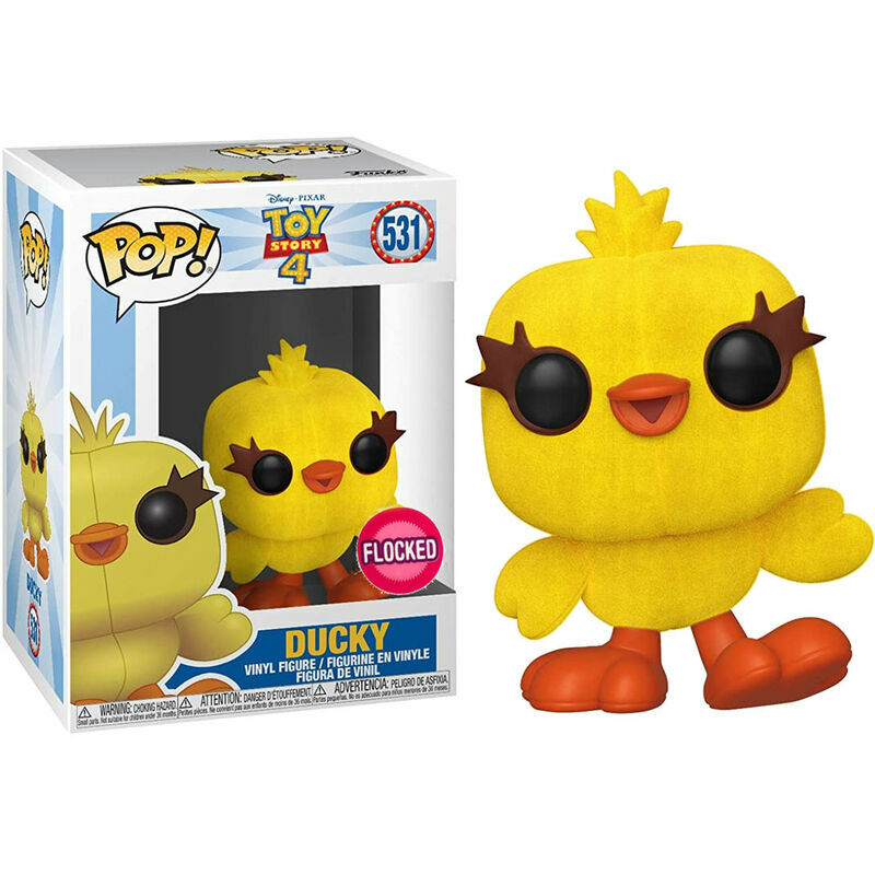 En Oferta Disney Pixar Toy Story 4 - ¡Ducky Flocked Pop! Figura De Vinilo #531