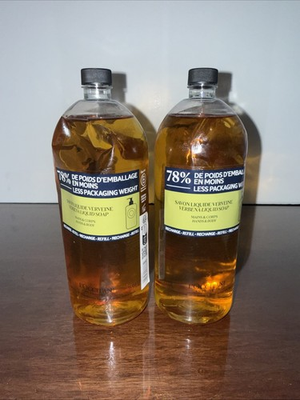 #ad Set of 2 L#x27;Occitane Shea Verbena Liquid Soap Refill 16.9 oz Each $44.00