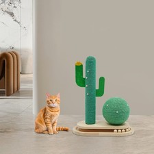 Road Cat Scratching Post Cactus Cat Scratcher Kitten Condo Tower House Bed