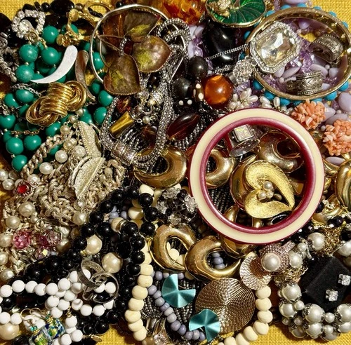 “Not-So Mystery” Lot 45+ Piece Costume Jewelry Vintage To Now-Get It All HUGE!
