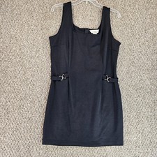 Express Tricot Dress Womens 13/14 Sleeveless Rear Zip Black