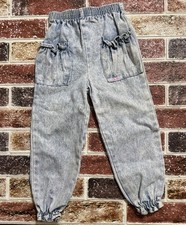 Vintage Cherokee Light Acid Wash Paper Bag Jeans Size 4 Girls