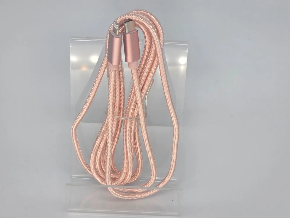 Just Wireless 6' TPU Lightnng to USB C Cable Rose Gold **OPEN BOX** - Image 3 of 3
