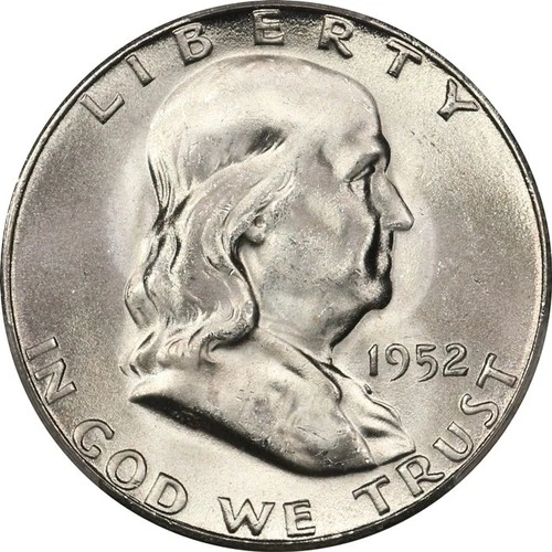 1952-S PCGS MS65 Gem BU Franklin Half Dollar #3 - Lustrous, Oh-So-Close to FBL!