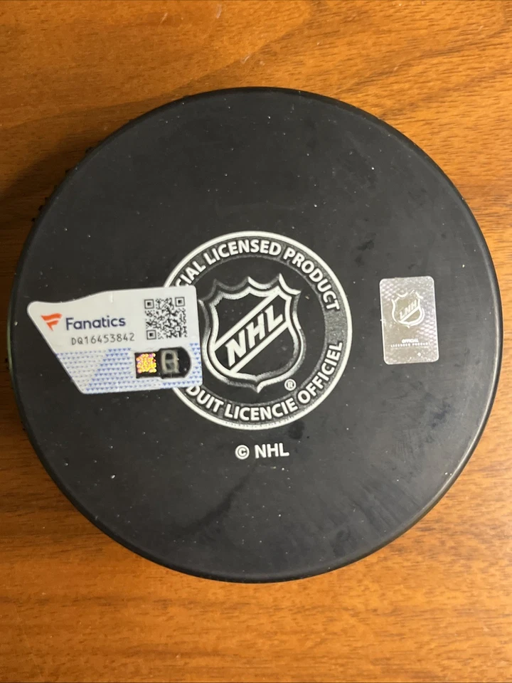 Jack Eichel Signed Puck “Go Knights Go” Fanatics Vegas Golden Knights Authentic - Image 2 of 4