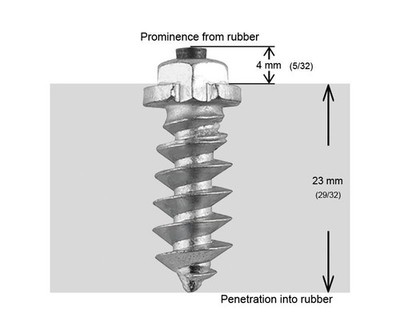 IGRIP SS-25200 1''-25mm Shoulder Screw Studs Qty 200