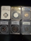 LOT OF SIX (6) Graded SILVER Coins - SUPER NICE COLLECTION!