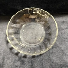 Vintage Duralex Glass 5.5" Scalloped Edge 12oz  Bowl Made in France 