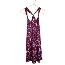 American Eagle purple floral babydoll dress mini short y2k sleeveless 90s XS