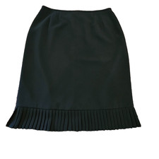 Women's Black Knee-Length Professional Skirt Careerwear Workwear Suiting Size 12