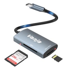 USB C High-Speed SD MicroSD Card Reader Adapter 3.2 Gen 1 5Gbps Windows Mac iOS