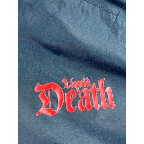 Sport-Tek Liquid Death Windbreaker Jacket Mens 2XL Black Red Logo Full Zip. A32 image 5