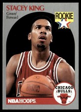 1990-91 Hoops Stacey King Rookie Chicago Bulls #66